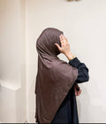 Emirati Jersey Hijab – Chocolate Brown